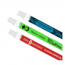 Pulseira Tyvek Adesivada